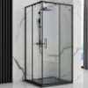 Obrazek Brodzik prostokątny Bazalt black 80x120