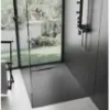 Obrazek Brodzik kwadratowy Bazalt black 90x90