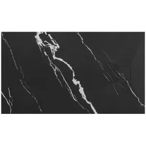 Obrazek Brodzik prostokątny Magnum Carrara Black 80x100x2,5 Rea K7007
