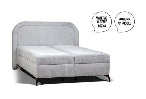 Obrazek Łóżko kontynentalne Ornes 160x200 szary