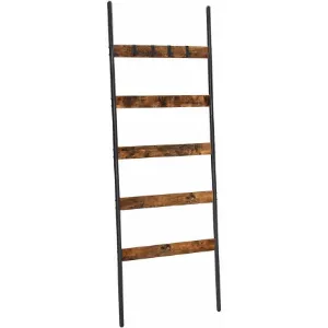 Obrazek Drabinka Rustic 2 brązowy/czarny 60x176
