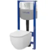 Obrazek Zestaw podtynkowy Urban Harmony B990 przycisk chrom