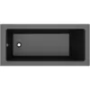 Obrazek Wanna Dora 170x75 czarny mat