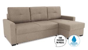 Obrazek Narożnik z funkcją spania Tobias beżowy