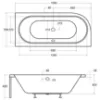 Obrazek Wanna Avita 160/75 P+nogi