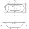 Obrazek Wanna Avita Slim+150/75l+nogi