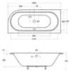 Obrazek Wanna Avita Slim+160/75l+nogi