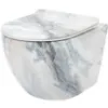 Obrazek Miska zawieszana Carlo Mini Rimless granit shiny