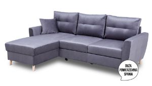 Obrazek Narożnik z funkcją spania Carino szaro-brązowy