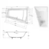 Obrazek Wanna Intima Duo Slim 170/125 L ze stelażem