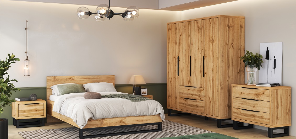 Sypialnia Halle dąb wotan
