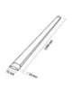 Obrazek Oprawa Batten Led Czarna 36W Q-35b