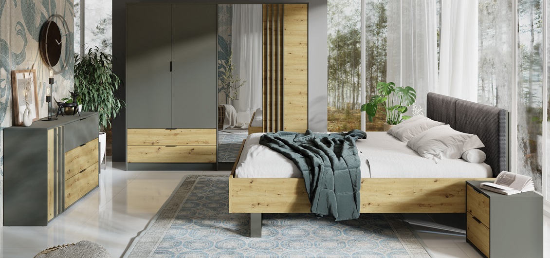 Sypialnia Rimini dąb Artisan