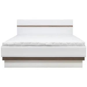 Obrazek Łózko z pojemnikiem Lionel 180x200 Li12 S.P. Dąb Sonoma Biały