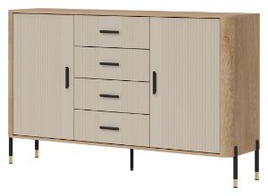 Obrazek Komoda dwudrzwiowa z szufladami Dante DT09 kaszmir