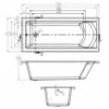 Obrazek Wanna z hydromasażem Brava 170x75 10DW + 10DP sterowanie elektroniczne