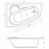 Obrazek Wanna z hydromasażem Madura 160/105 L 12DW+10DP sterowanie pneumatyczne