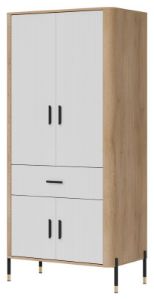 Obrazek Szafa czterodrzwiowa z szufladą Dante DT16 biały