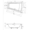 Obrazek Wanna Intima Duo 180/125 P + nogi