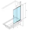 Obrazek Parawan nawannowy rozsuwany Liner  (KAEX.2920.1100.LP)