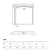 Obrazek Brodzik Forma Compakt 900X900X110 BREX.FOR09WHC