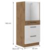 Obrazek Szafka kuchenna Vigo biały HG 60DPS-145 3S
