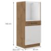 Obrazek Szafka kuchenna Vigo biały HG 60DP-145 1F BB
