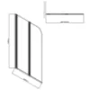 Obrazek Parawan nawannowy Natali Black 2 HX121