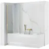 Obrazek Parawan wannowy Elegant 70x140 gold