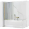 Obrazek Parawan wannowy Elegant 70x140 gold brush