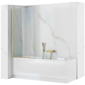 Obrazek Parawan wannowy Elegant 80x140 gold brush