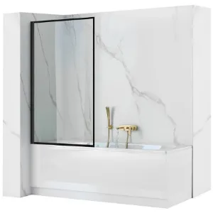Obrazek Parawan wannowy Lagos fix stały 80x140 black