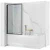 Obrazek Parawan wannowy Lagos ruchomy 80x140 black