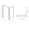 Obrazek Kabina prysznicowa Atena 100x100x190 czyste-chrom