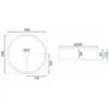 Obrazek Umywalka nablatowa Cristal 39 Transparent Rea-U8881