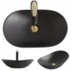 Obrazek Umywalka nablatowa Royal Black Matt