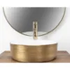 Obrazek Umywalka nablatowa Sami Gold Brush/White