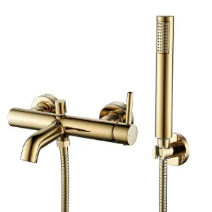 Obrazek Bateria wannowa Ilma z zestawem wannowym złota