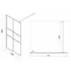 Obrazek Ścianka Walk-In Grand 120x195 black