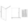 Obrazek Ścianka Walk-In Soft 110x195 chrom