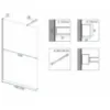 Obrazek Ścianka Walk-in Aero Rea K6599 120x195 black