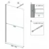 Obrazek Ścianka Walk-in Aero Rea K7581 90x195 black