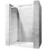 Obrazek Drzwi prysznicowe chrom Nixon-2 140x190 lewe chrom Rea K5006