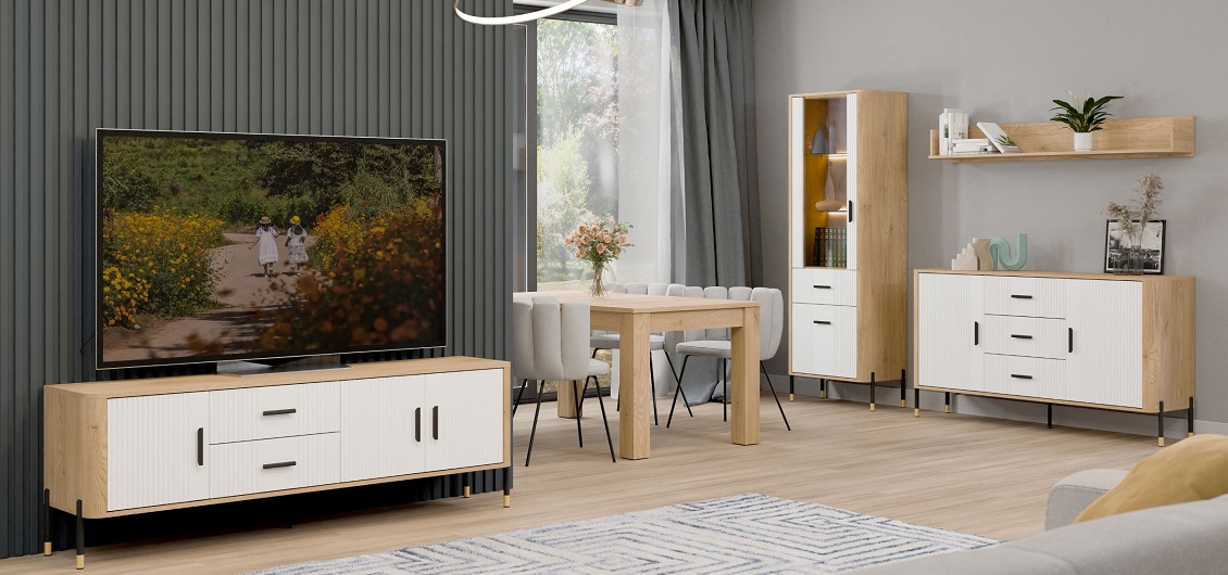 System Dante  dąb cremona torro/biały