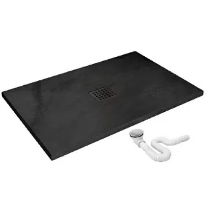 Obrazek Brodzik prostokątny Rock Rea K4580 black 90x120