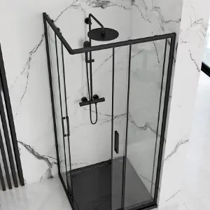 Obrazek Kabina prysznicowa Punto Rea K4800 80x80x190 black