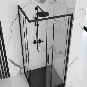Obrazek Kabina prysznicowa Punto Rea K4806 100x80x190 black