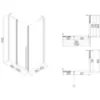 Obrazek Kabina prysznicowa Bravo 100x80x195 black