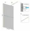 Obrazek Ścianka Walk-in Aero Intimo Rea K4121 100x200 black