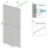 Obrazek Ścianka Walk-in Aero Intimo Rea K4122 120x200 black